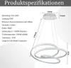 ZMH LED Pendelleuchte Esszimmer Weiß Dimmbar mit Produktbild-Vorschau 2