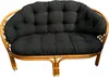 Kissen für ein Rattan-Gartensofa, Schwarz,  Kissen für die Produktbild-Vorschau 1