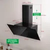 LEVIVO A+++ Kopffreie Dunstabzugshaube 80cm Umluft & Abluft Produktbild-Vorschau 4