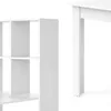 A white shelving unit and a white table leg are shown against a white background. Podgląd zdjęcia produktu