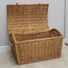 Truhla z prútia 60 cm s vypuklým vekom PIRAT. Ručne Náhľad obrázku produktu 5