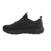 A side view of a black Skechers sneaker against a white background. Voir les images du produit