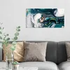 DEQORI Glasbild Echtglas 60x30 cm 'Flüssige Marmorkunst' Produktbild-Vorschau 2