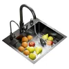 Küchenspüle, schwarze Einbauspüle, Produktbild-Vorschau 4