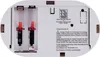The back of a battery-powered device, showing the battery compartment and regulatory markings. Podgląd zdjęcia produktu