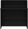 A black reception desk with shelves. Podgląd zdjęcia produktu