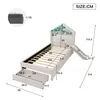 Flieks Kinderbett 90x200cm mit Rutsche und Led, Polsterbett Produktbild-Vorschau 4