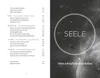 A dark, cosmic background with a glowing circle containing the word 'SEELE' and text below it. Voir les images du produit