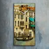 Wandbild Leinwand Bilder mit Uhr Quarz 30x60 Venedig Farbe Produktbild-Vorschau 2