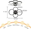 ZMH Deckenlampe LED Deckenleuchte Wohnzimmer Dimmbar Produktbild-Vorschau 7