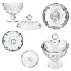 Mini-Patisserie auf Fuß mit Deckel Glas Bonbonniere Ø11cm Produktbild-Vorschau 4