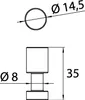 emco flow Haken, 35 mm, chrom, 277500101 Produktbild-Vorschau 4