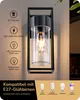 EDISHINE Wandleuchte Innen/Außen, E27 Wandlampe für Produktbild-Vorschau 2