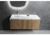 Sapho ARECA wastafel, Gussmarmor, 121x51,5 cm, links, wit Productafbeelding-voorbeeld 3