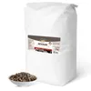 A large white bag of horse feed with a bowl of the feed in front of it. Produktbild-Vorschau