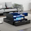 Sweiko 80x80x45cm Stolik kawowy Regulowany stolik kawowy z Podgląd zdjęcia produktu 6