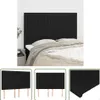 The Living Store Kopfteile 4 Stk. Schwarz 72x5x78/88 cm Produktbild-Vorschau 1