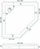 Rea Duschkabine Diamond 90X90 Black Produktbild-Vorschau 15