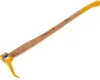 A tool with a wooden handle and a yellow metal head, isolated on a white background. Anteprima dell’immagine prodotto