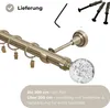 360 cm Einzelne Gardinenstange Ø 25 mm Antikgold mit Produktbild-Vorschau 5