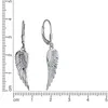 V Ohrhänger 925/- Sterling Silber 4,0cm weiß 025230123 Produktbild-Vorschau 2