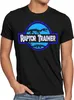 style3 Raptor Trainer Herren T-Shirt dinosaurier park Produktbild-Vorschau 1