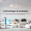 A modern living room with a sofa, coffee table, and an air purifier. Produktbild-Vorschau