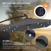 ML-Design Ampelschirm Ø330cm mit LED Solar Anthrazit Alu Produktbild-Vorschau 8