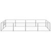The Living Store Hundezwinger Silbern 8 m² Stahl Produktbild-Vorschau 2