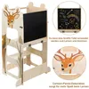 Lernturm Lernstuhl mit Kreidetafel 2 in 1 Küche Learning Produktbild-Vorschau 6