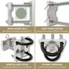 Sonnenschirmhalter aus Edelstahl für Balkongeländer rund Produktbild-Vorschau 4