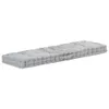 vidaXL Coussin de palette en coton 120×40×7 cm Gris Voir les images du produit 8