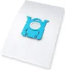 A single vacuum cleaner dust bag with a blue plastic connector is shown against a white background. Produktbild-Vorschau