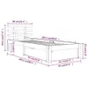 VidaXL 814740, Biały, 95 cm, 2,06 m, 69,5 cm, 900 x 2000 Podgląd zdjęcia produktu 14