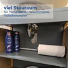 osoltus Unterschrank Waschbeckenunterschrank Bambus / Grau Produktbild-Vorschau 5