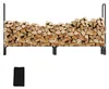 Peviasot Kaminholzregal mit Abdeckhaube, 244 × 34,5 × 124 Produktbild-Vorschau 9