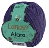 50g Strickgarn Alara Uni 50% Baumwolle lila Produktbild-Vorschau