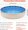 SucceBuy Runde Poolfolie, 2,44 m, Überlappung, Vinylfolie, Produktbild-Vorschau 7
