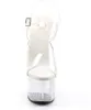 ADORE-708 Damen Sandale von Pleaser, Transparent  , EU 38, Produktbild-Vorschau 2