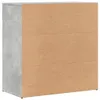 vidaXL Příborník betonový šedý 79x38x80 cm materiál na bázi Náhled obrázku produktu 7