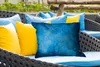 MuchoWow® Outdoor Kissen - Beton - Blau - Vintage - Produktbild-Vorschau 4