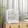 PawHut Vogelvoliere Vogelkäfig Stahlvoliere mit Ständer Produktbild-Vorschau 2