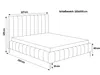 Besilio Möbel - Doppelbett 120x200 Tina II Slim Samtstoff - Produktbild-Vorschau 4