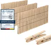 VonBueren 150 x Wäscheklammern Holz groß | Holzklammern aus Produktbild-Vorschau 1