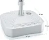 Deuba Pied de parasol carré Blanc socle pour parasol Ø2,6cm Voir les images du produit 7