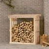 vidaXL Étagère à bois de cheminée 108x64,5x109 cm Pin Voir les images du produit 2