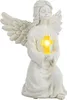 Friedhof Figur H22cm Engel Solar LED Grab Licht Grabschmuck Produktbild-Vorschau 4