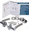 Alpertec Rosettengarnitur Solid 7 Edelstahl silber rund Produktbild-Vorschau 4