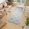 Teppichläufer Flur Teppich Hochflor Langflor Modern Brücke Produktbild-Vorschau 1