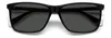 A pair of black Polaroid sunglasses with gray lenses, shown from a front-facing perspective on a white background. Náhľad obrázku produktu